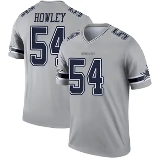 Dallas Cowboys Men's Chuck Howley Legend Inverted Jersey - Gray