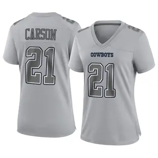 Dallas Cowboys Women's Caelen Carson Game Atmosphere Fashion Jersey - Gray