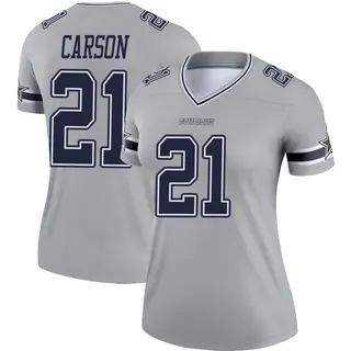 Dallas Cowboys Women's Caelen Carson Legend Inverted Jersey - Gray