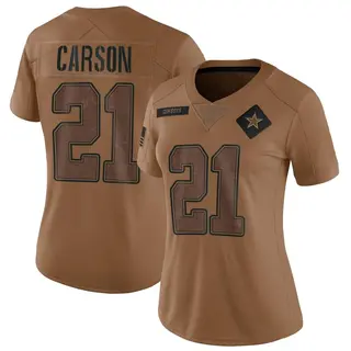 Dallas Cowboys Women's Caelen Carson Limited 2023 Salute To Service Jersey - Brown