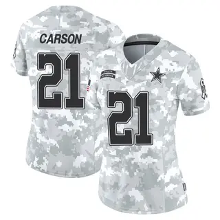 Dallas Cowboys Women's Caelen Carson Limited 2024 Salute to Service Jersey - Arctic Camo