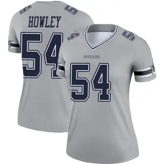 Dallas Cowboys Women's Chuck Howley Legend Inverted Jersey - Gray