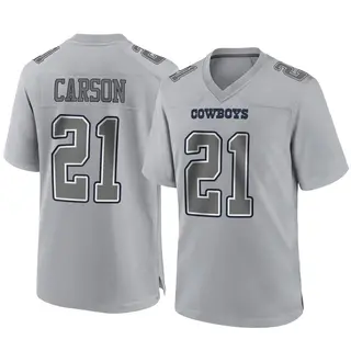 Dallas Cowboys Youth Caelen Carson Game Atmosphere Fashion Jersey - Gray