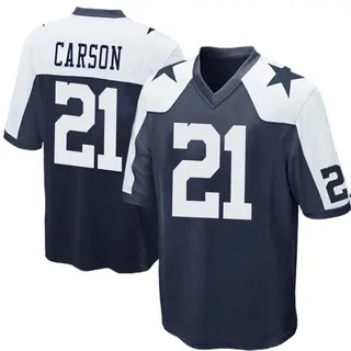 Dallas Cowboys Youth Caelen Carson Game Throwback Jersey - Navy Blue