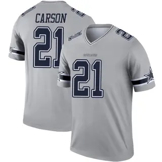 Dallas Cowboys Youth Caelen Carson Legend Inverted Jersey - Gray