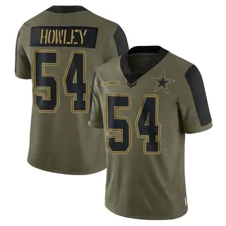 Dallas Cowboys Youth Chuck Howley Limited 2021 Salute To Service Jersey - Olive