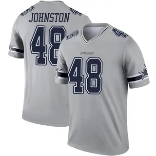 Dallas Cowboys Youth Daryl Johnston Legend Inverted Jersey - Gray